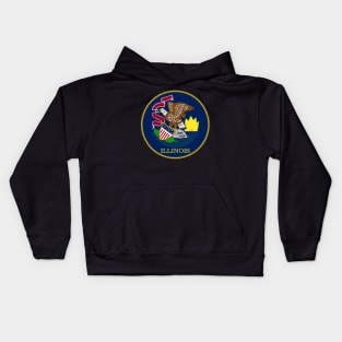 Illinois Coat of Arms Kids Hoodie